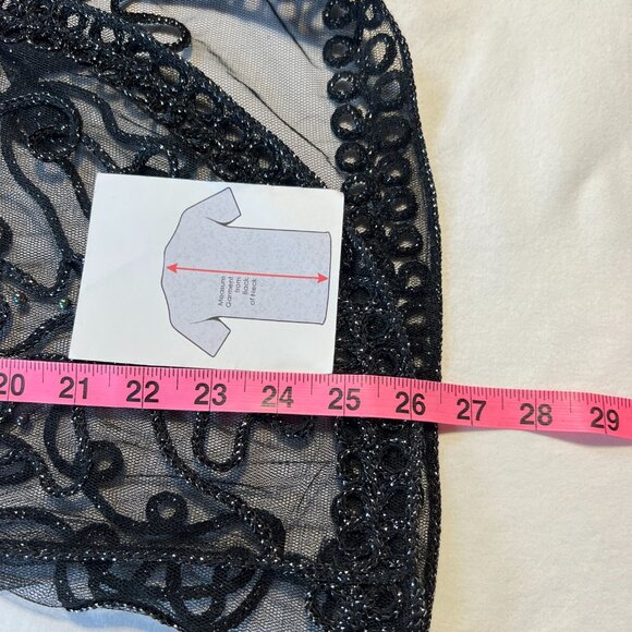 🖤 Temptation Sheer Beaded Cardigan – Luxe Layering in Size L 💐 - Picture 11 of 13